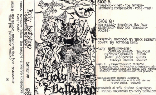 Holy Battalion : Breaking The Face Holy Battalion : Breaking The Face